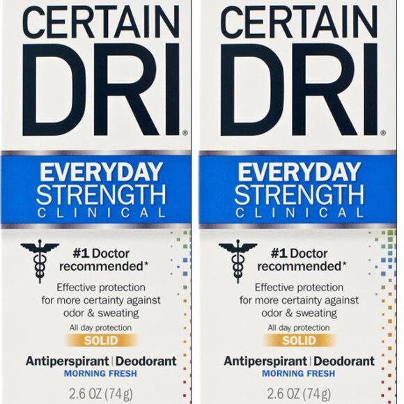 Certain Dri Everyday Strength Clinical Antiperspirant Deodorant 2.6 OZ - 2 Pack - Picture 1 of 12